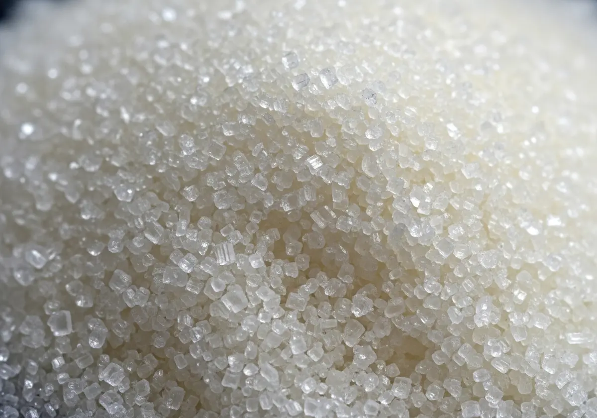 Refined ICUMSA 100-150 sugar crystals prepared for export