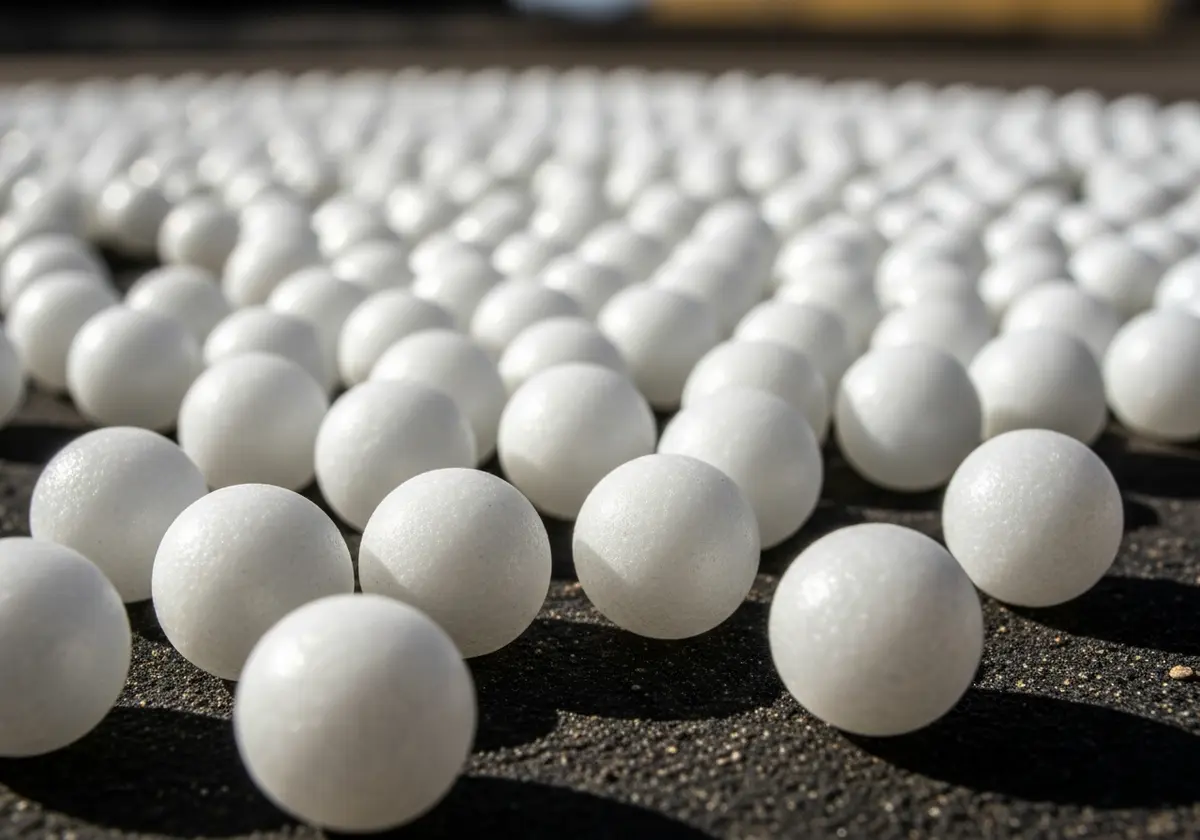 Prilled urea fertilizer for bulk export and industrial handling